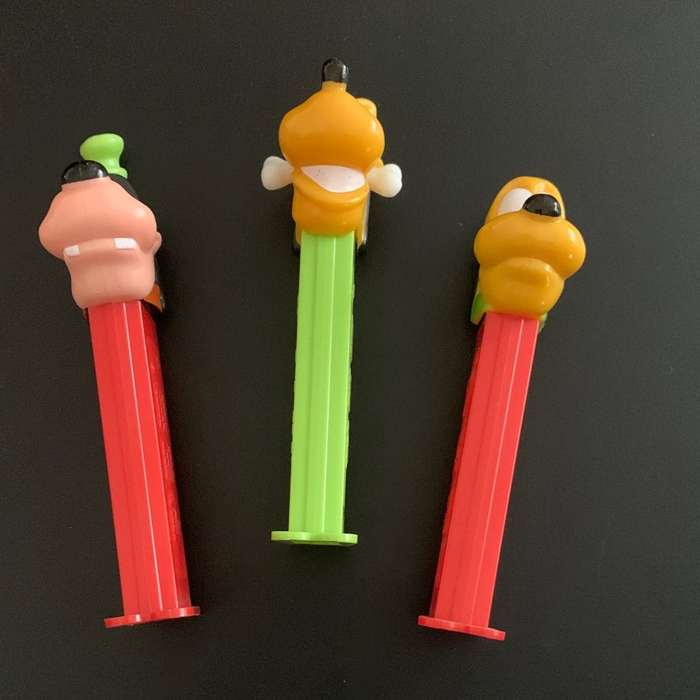 Disney Character set of 3 PEZ Dispensers - Pluto and Goofy